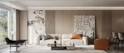 现代客餐厅3D模型下载